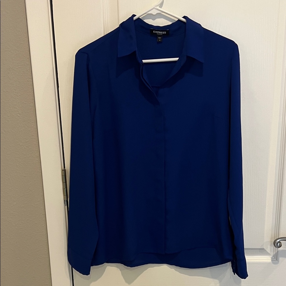 Express Women's Deep Blue Blouse